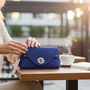 Baggallini International Seville Sapphire Nassau Mini Crossbody, Nylon